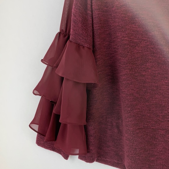 Internacional Concepts Ruffle Sleeves Blouse Size 2X - Picture 5 of 9